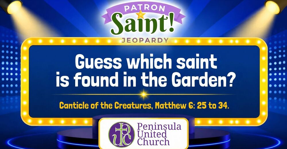 Guess which saint is found in the Garden?