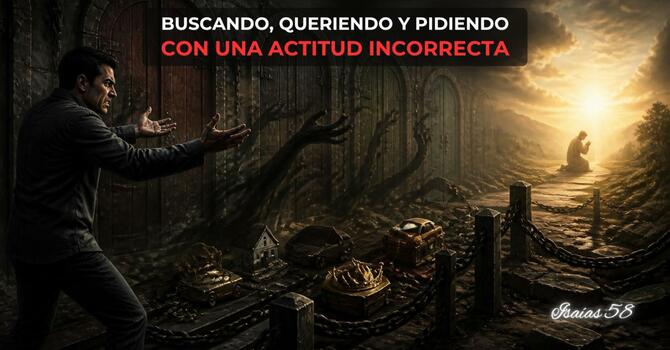  Buscando, queriendo y pidiendo con una actitud incorrecta