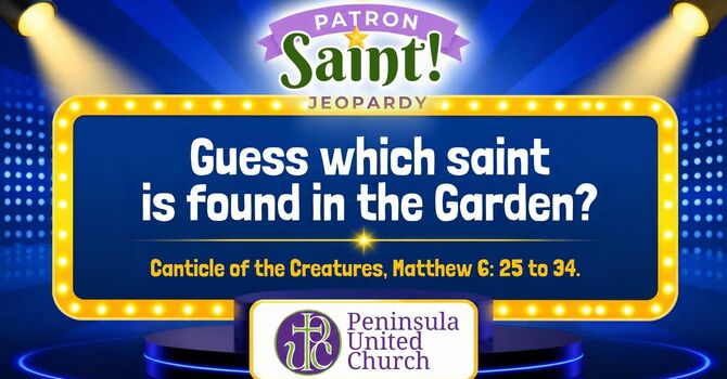 Guess which saint is found in the Garden?