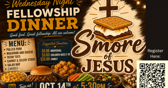 Wednesday Night Fellowship - October 2026
