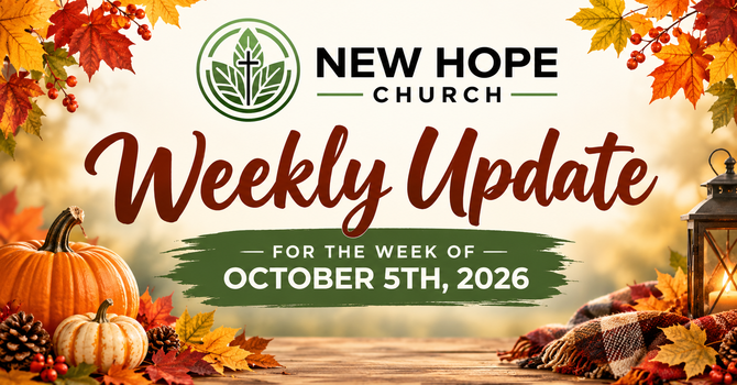 Weekly Update, October 5th, 2026