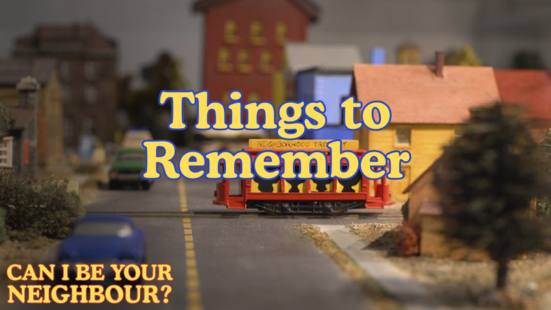 Things to Remember