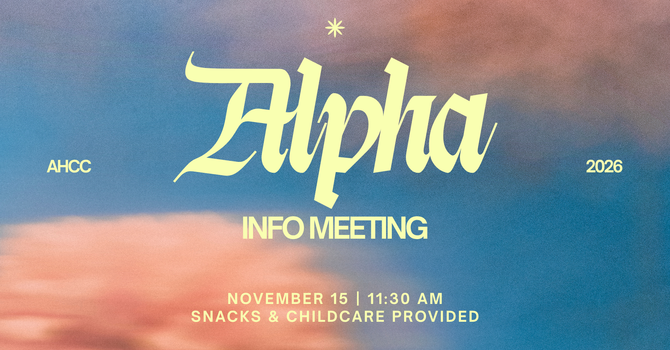 Alpha Info Meeting