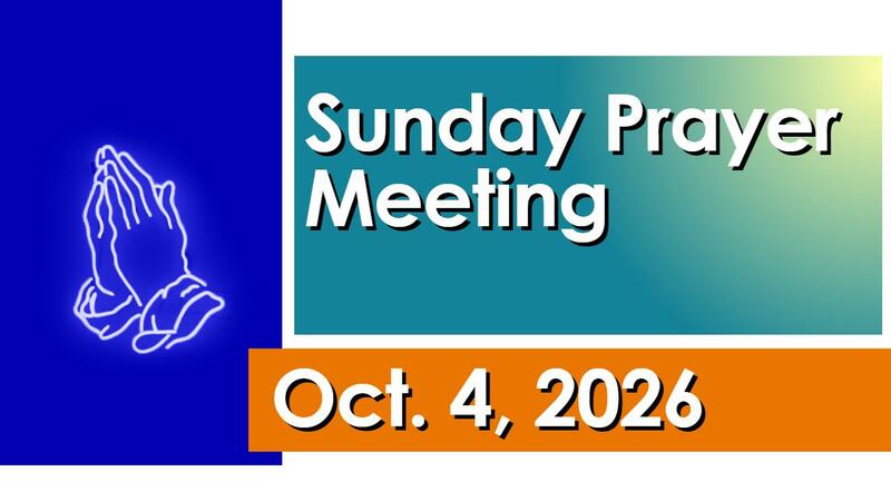 October Sunday Prayer Service