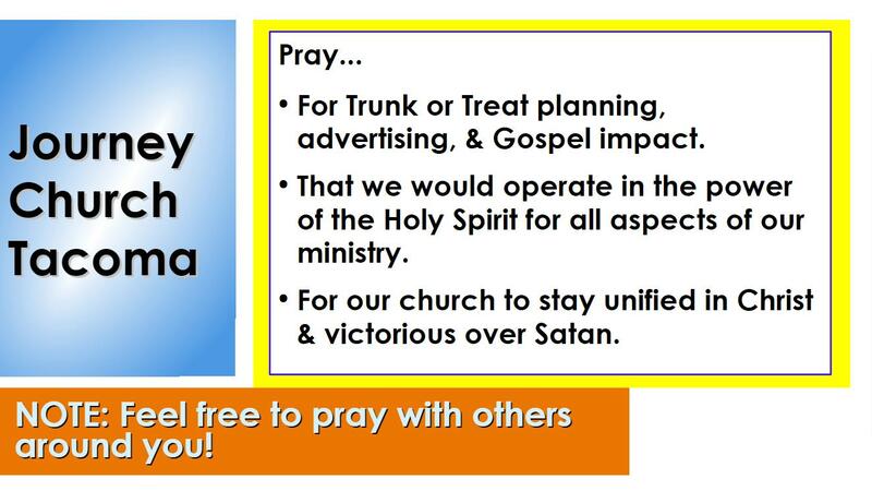 October Sunday Prayer Service