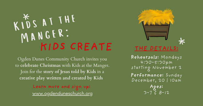 Kids at the manger
