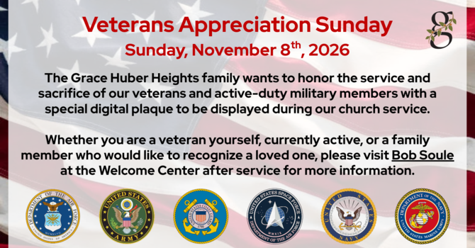 Veteran's Appreciation Sunday