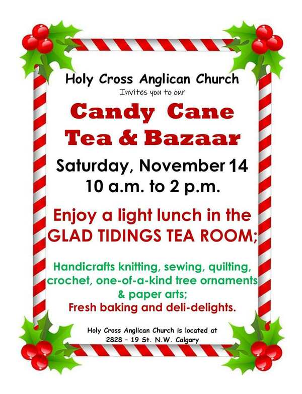 Holy Cross Candy Cane Tea & Bazaar