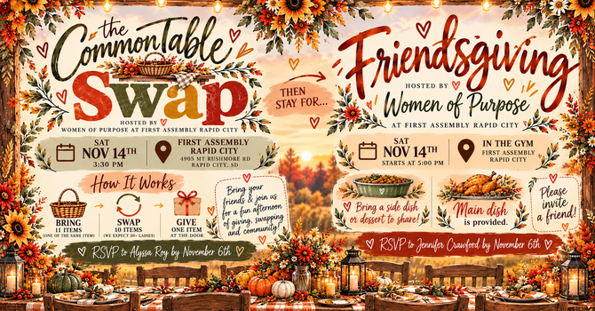 The Common Table Swap & Friendsgiving 