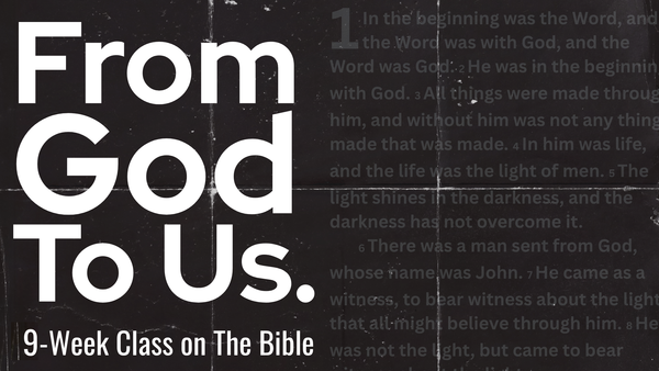 From God to Us - Fall 2026
