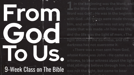 From God to Us - Fall 2026