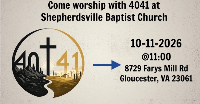 Church is Traveling 10/11/2026 image