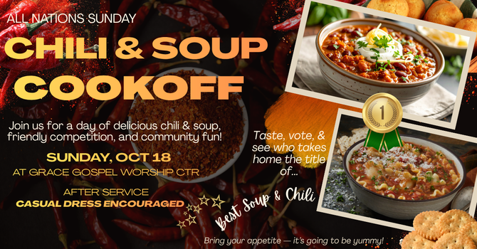All Nations SundayChili & Soup Cook-off