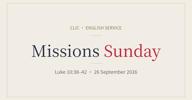 Missions Sunday