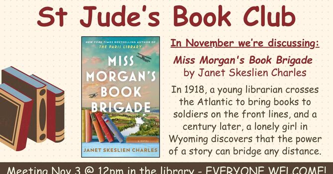 St Jude's Book Club - November Meetup
