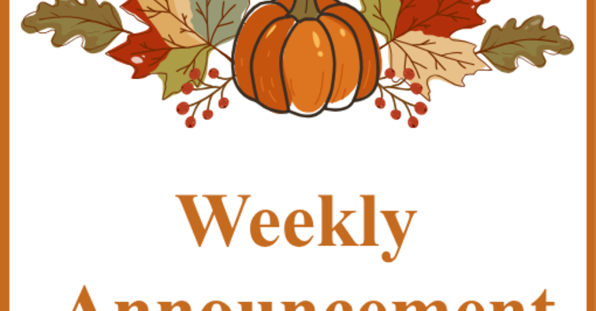 Weekly Announcements