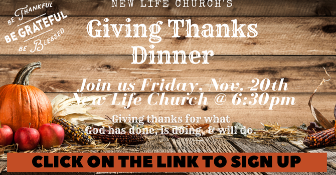 Giving Thanks Dinner