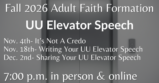 UU Elevator Speech