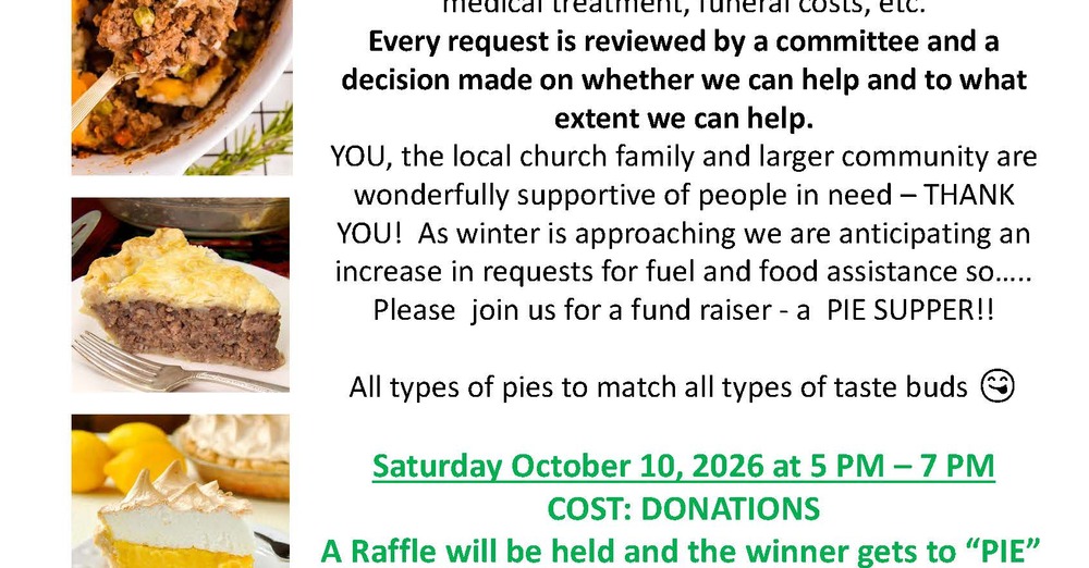 Pie Supper 