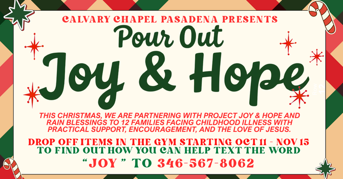 Pour out Joy & Hope