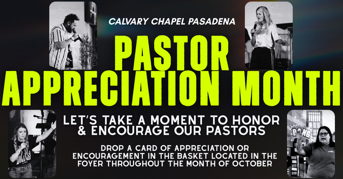 Pastor Appreciation Month