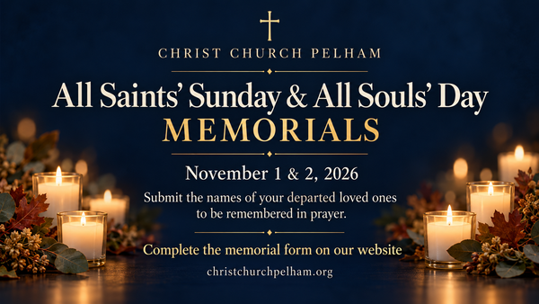 All Saints' Sunday & All Soul's Day Memorials