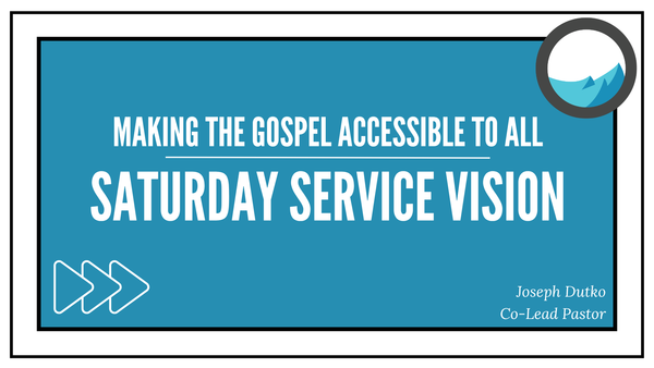 Preparing to Launch Saturday Night Services