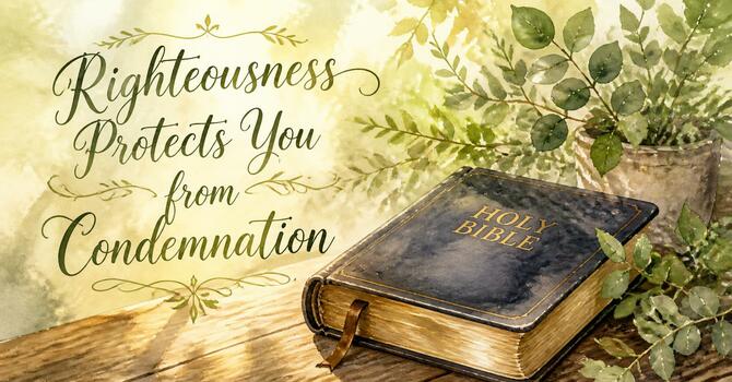 Righteousness Protects You from Condemnation