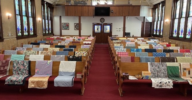 Quilts Will Be on the Pews This Sunday image