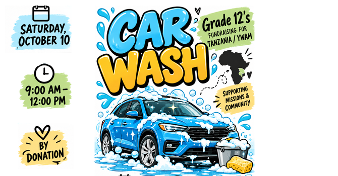 CAR WASH! - Sat. Oct.10 from 9am-12pm image