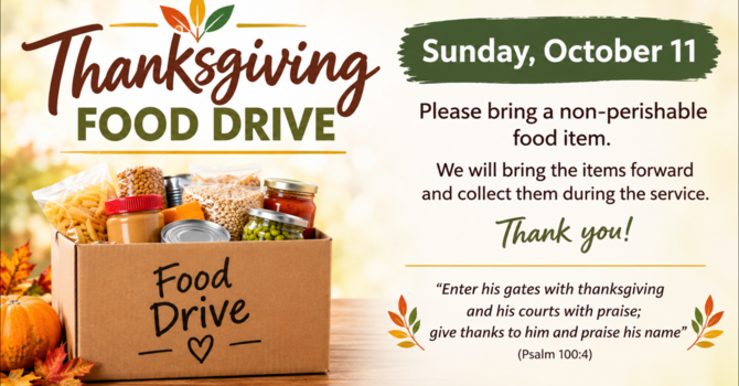 Thanksgiving Food Drive