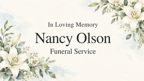 Funeral Service for Nancy Olson