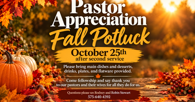 Pastor Appreciation Potluck