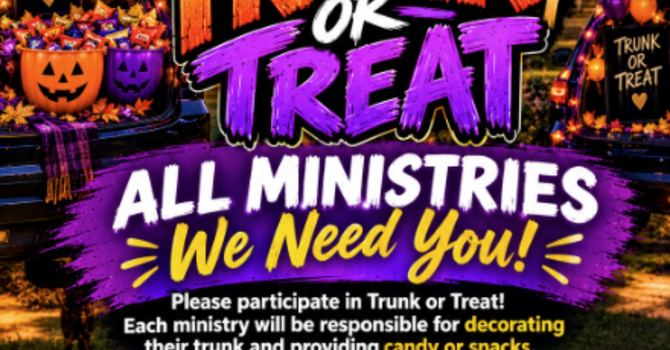Youth and Young Adult TRUNK OR TREAT