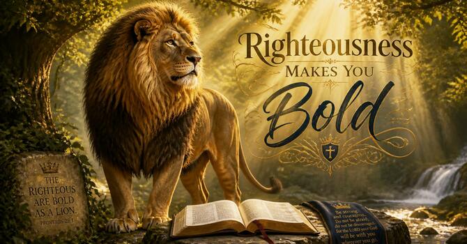 Righteousness Makes You Bold