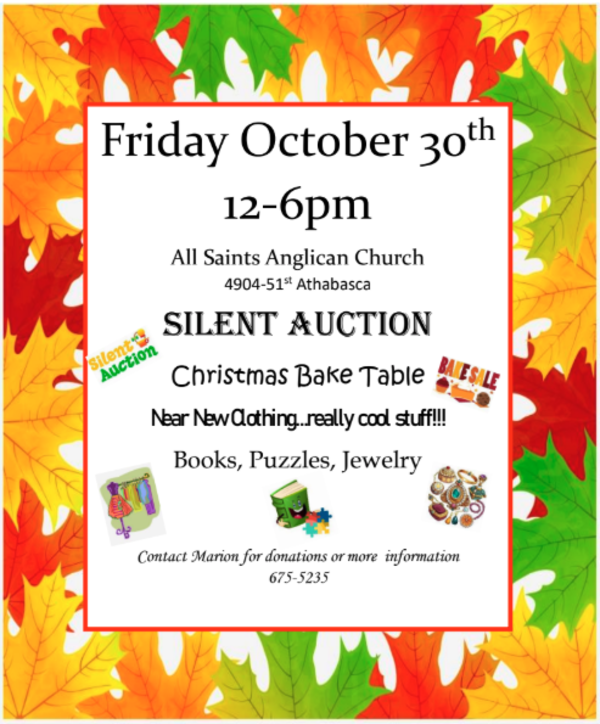 Silent Auction and Christmas Bake Sale!