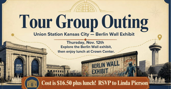 Tour Group to Berlin Wall Exhibit 