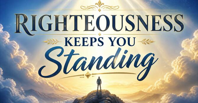 Righteousness Keeps You Standing