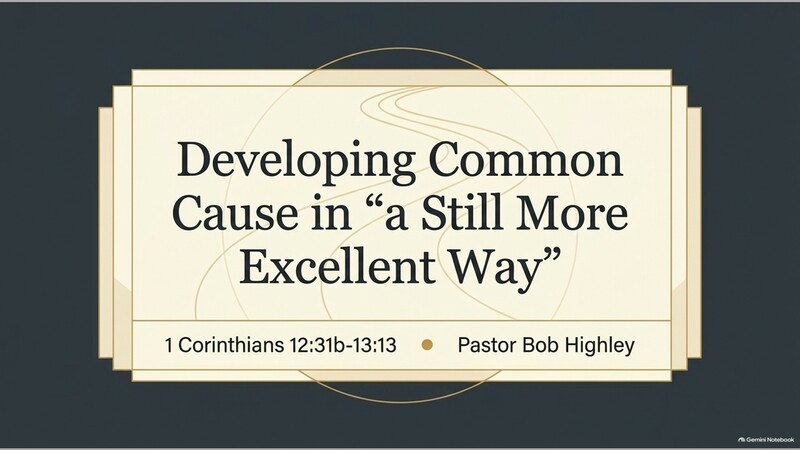 Developing Common Cause in "a Still More Excellent Way"