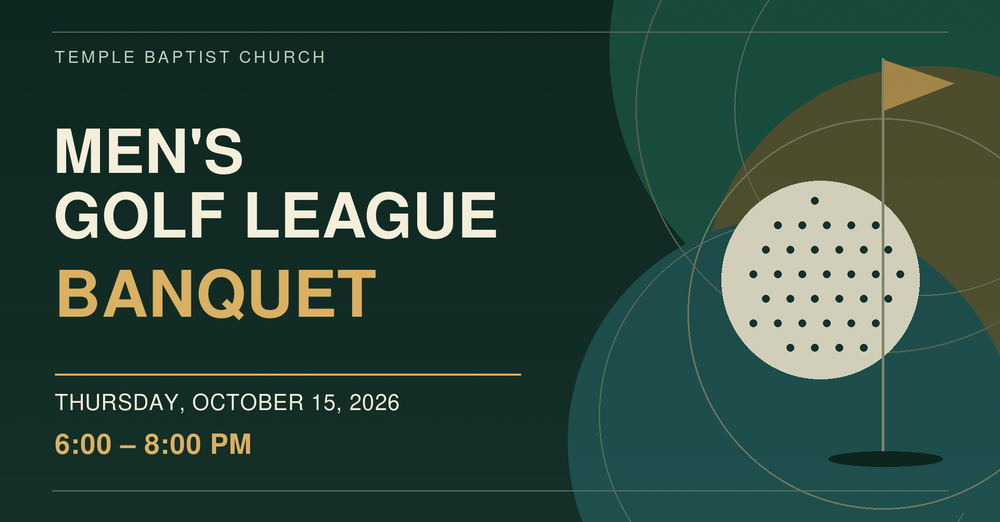 Men's Golf League Banquet