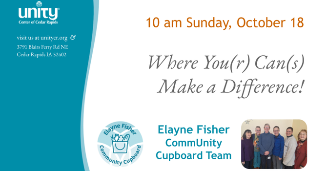 Where You(r) Can(s)  Make a Difference!