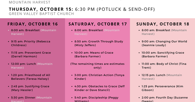 Women's Fall Walk to Emmaus (#69)