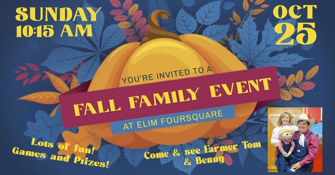 SPECIAL FALL FAMILY EVENT