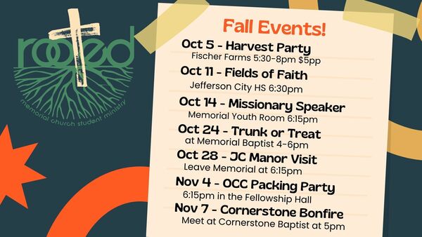 Youth Fall Events