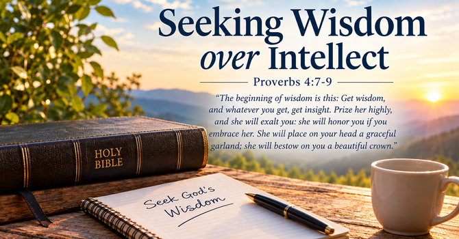 Seeking Wisdom Over Intellect image