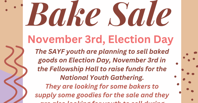 Election Day Soup & Bake Sale