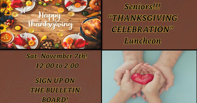 Senior Thanksgiving Celebration Luncheon 