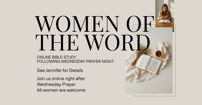 Sign up Now for Women of the Word Online Bible Study! image