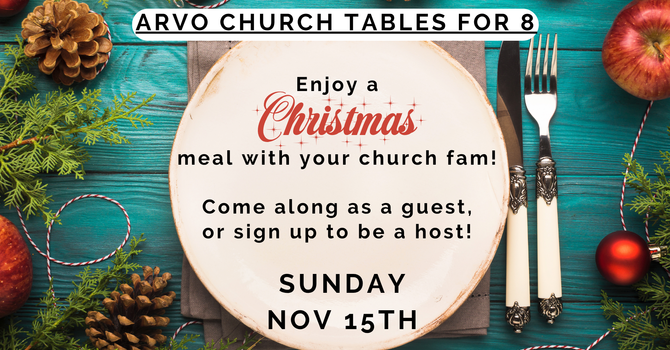 Arvo Church - Tables For 8!