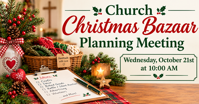 Christmas Bazaar Planning Meeting